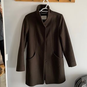 Wilfred Cocoon Coat, dark green, size medi…